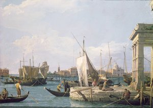 La Punta della Dogana, 1730 de Giovanni Antonio Canal